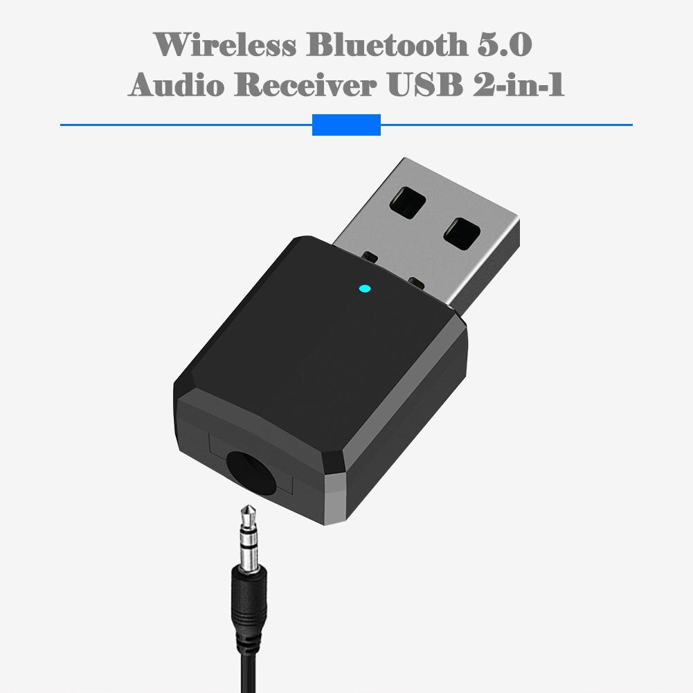 USB Bluetooth Dongle Adapter 5.0 Music Receiver Transmitter for Car PC TV