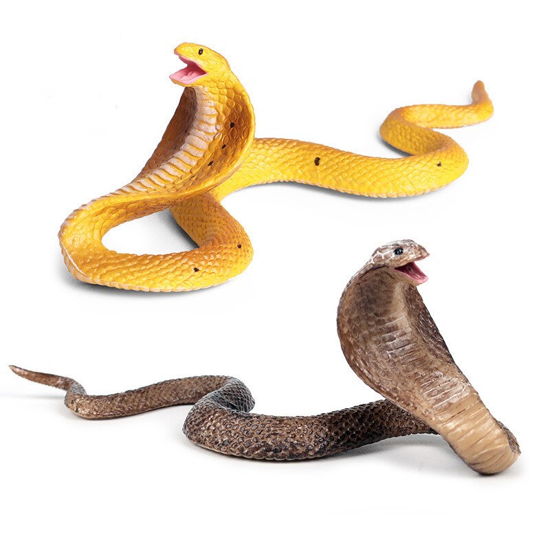 Simulatie Reptiel Model Cobra Snake Animal Figuur Decor Speelgoed Collector Kid Simulatie Beeldjes Educatief Model