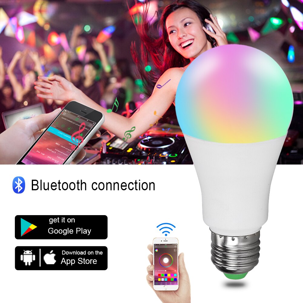 20 Modes Dimbare E27 Rgb Led Slimme Lamp 20W Bluetooth Magische Lamp Rgbw Rgbww Smart Lamp B22 Muziek Controle toepassen Op Ios/Android