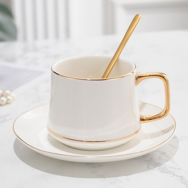 Tasses à café expresso en céramique de luxe, tasse de petit déjeuner originale, service , café japonais, thé, Couple avec soucoupe