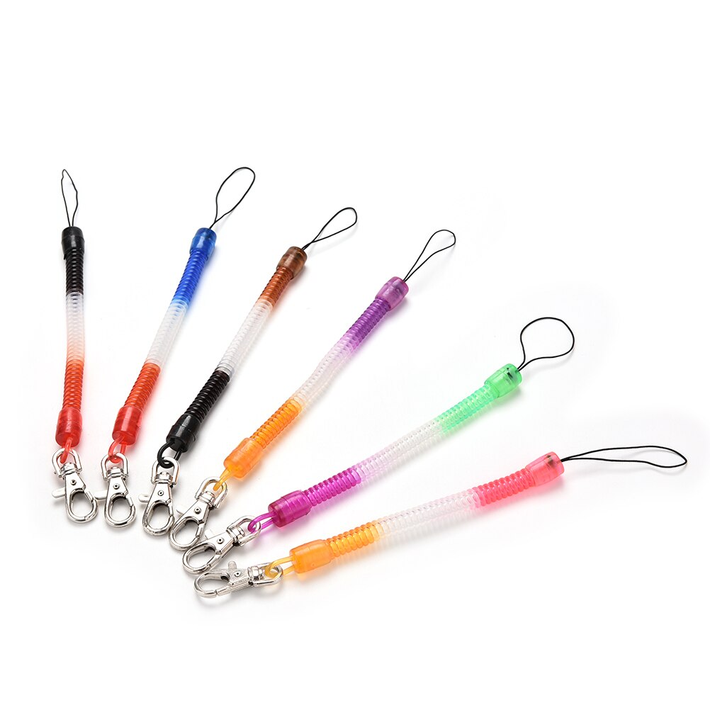 Corde élastique corde à ressort chaîne de téléphone mobile jouet en plastique porte-clés rétractable cordon téléphonique ressort porte-clés outil