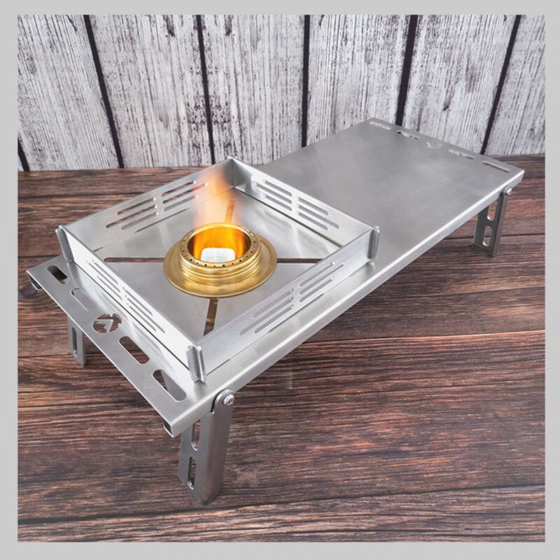 Campingmoon SOTO Stove Table Windproof SOLO Picnic Folding SUS Table Heat Resistant