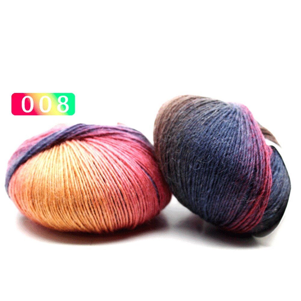 Hilo de punto de línea de lana de para calcetines, suéter, hilo de lana tejido a mano, hilo escolar para tejer crochet: 8