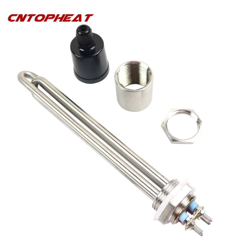 Élément chauffant par Immersion SUS304, 220v, 2,5kw, résistance de chauffage tubulaire fileté 1 &quot;BSP 32mm