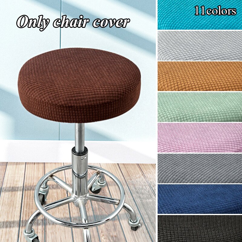 Seat Stoel Hoes Verdikte Ronde Stoel Cover Barkruk Cover Elastische Rekbaar Polyester Ronde Wasbare Kruk Case