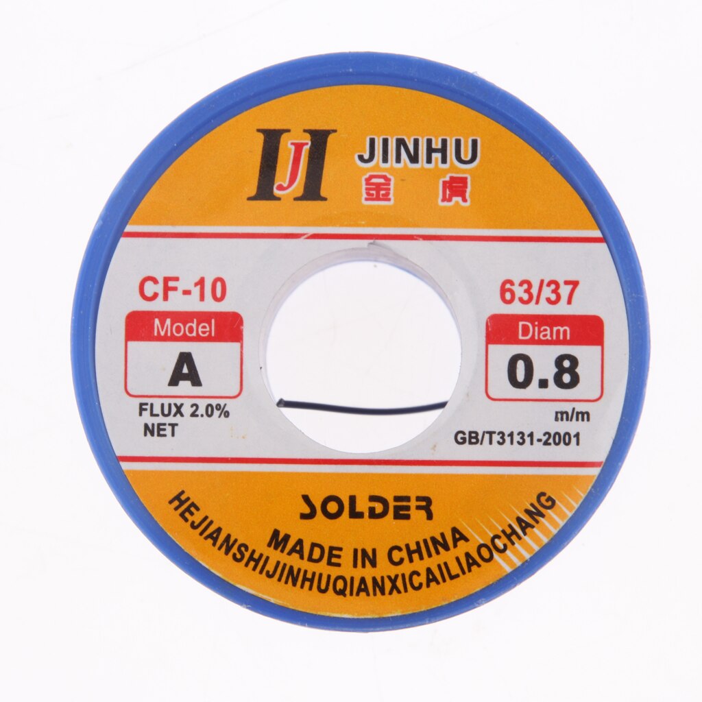 Hilo de soldadura de estaño y plomo 500g, núcleo de colofonia 2%, herramienta de soldadura de hierro fundente, diámetro de 0,8mm para soldadura eléctrica y electrónica, rollo de alambre