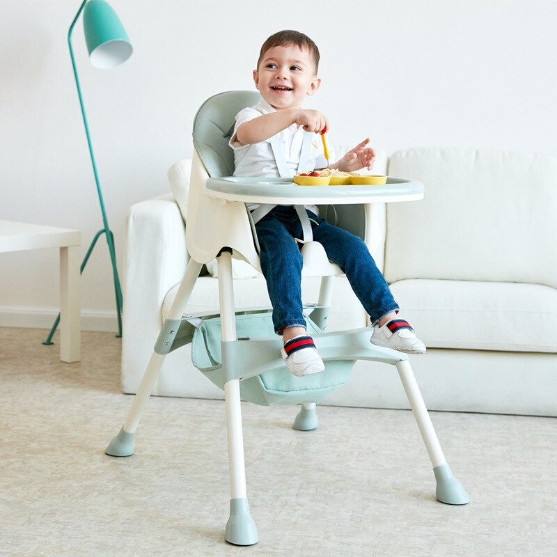 Children's Dining Chair, Child Adjustable Portable Seat, Multifunctional Baby Eating Table and Chair