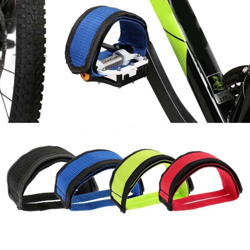 1Pcs Fiets Beam Voet Band Ultralight Bike Lijm Bandjes Pedaal Teen Clip Riem Riem Anti-Slip Pedaal Hond mond Set Bandjes