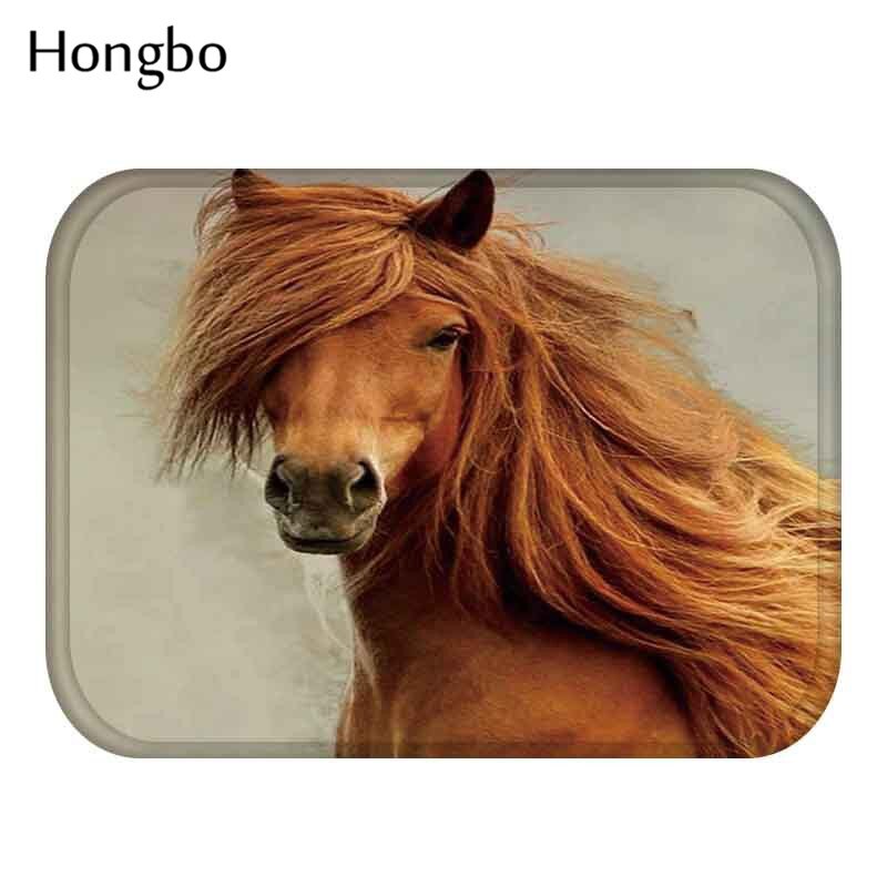 Hongbo-tyylinen majesteettiset hevosprinttimatot liukumattomat lattiamattot ulkomatot kirkkaat etuoven matot: 13