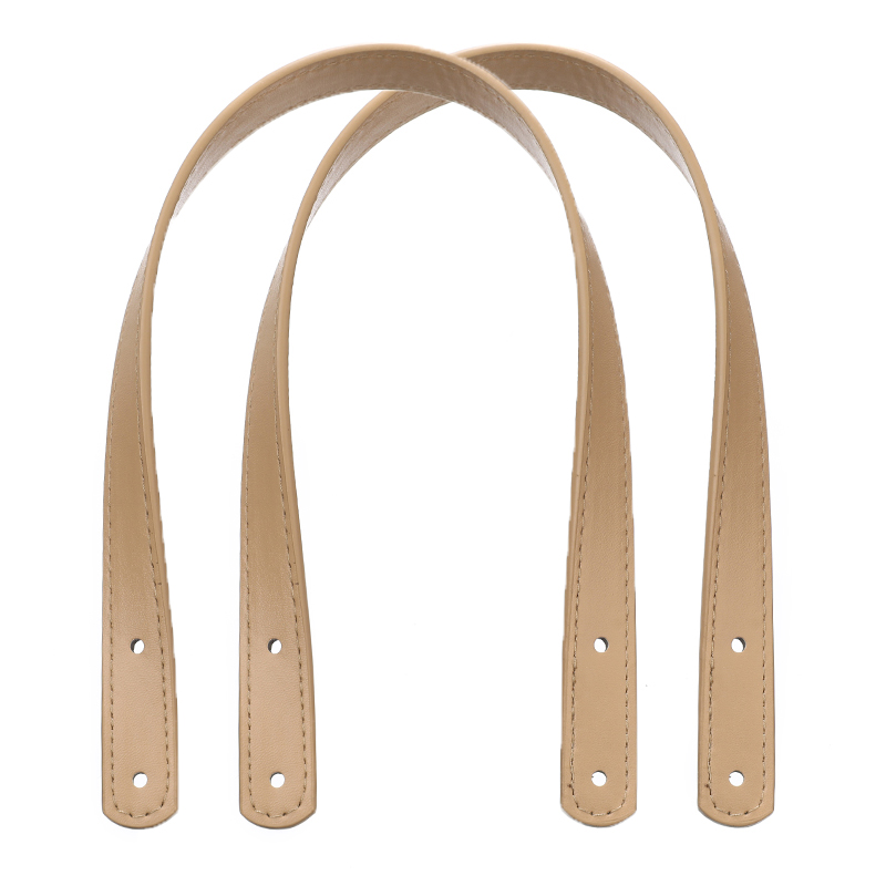 Asas de Pu para bolsos de mujer, accesorios desmontables para bolsos, correa para bolso de hombro DIY con remaches plateados, 2 uds.: Plata