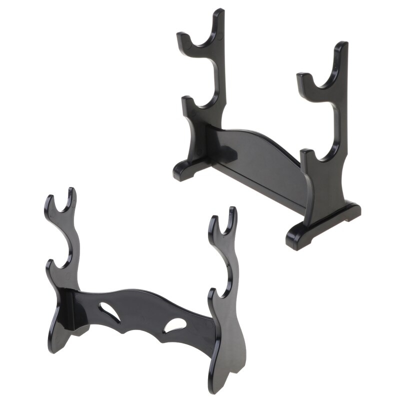 Two Tiers Holder Display Stand / Acrylic Bracket Rack for Cartoon and Comics Show Sword Magic Wand Collection