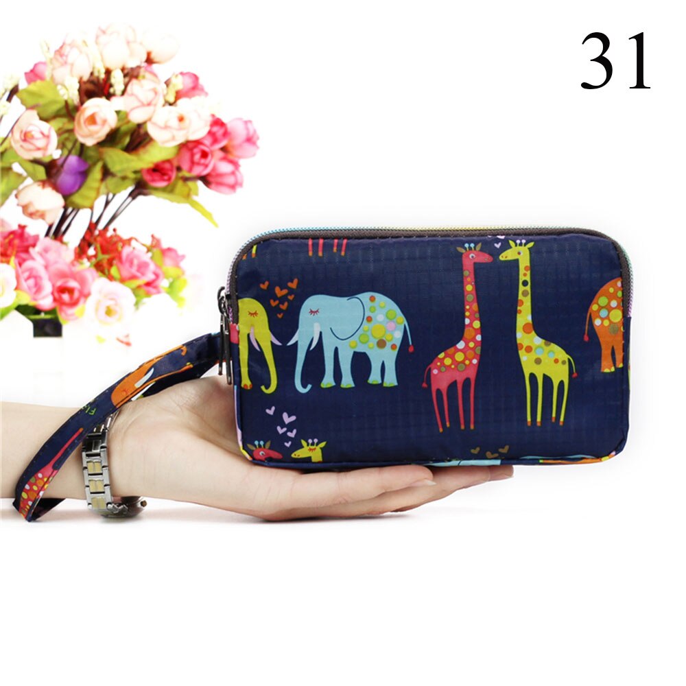 Bolso de mano de gran capacidad de 3 capas, Cartera de lona a la para mujer, bolsa para tarjetas, bolsa para teléfono móvil con cremallera, bolso de mano portátil para mujer, producto en oferta: 31