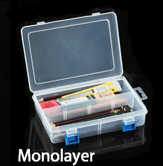 Estuche Escolar Hoogwaardige Estojo Escola Transparante Dubbele Laag Schets Etui Multifunctionele Monolaag Schoolbenodigdheden: Monolayer