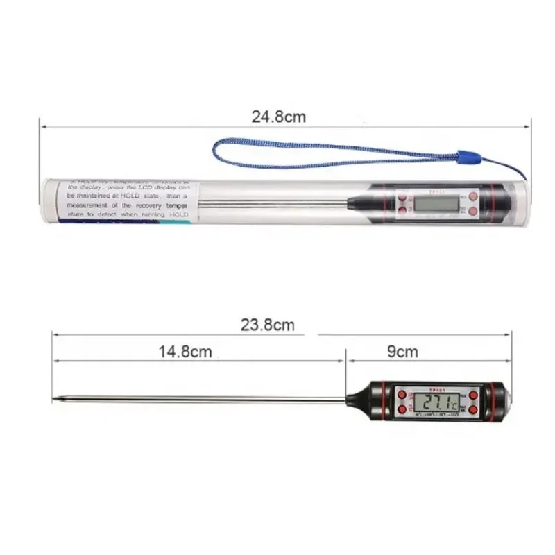 Keuken Voedsel Bakken Digitale Thermometer Kaarsen maken Elektronische Sondetype Digitaal Display Vloeibare Grill Brandende Wasthermometer