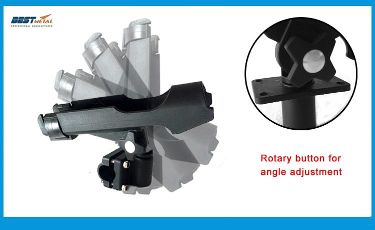 BEST MATEL Fishing Rod Holders Rest Adjustable Removable 360 degree Kayak Boat Support Tools Accessories Pole Bracket