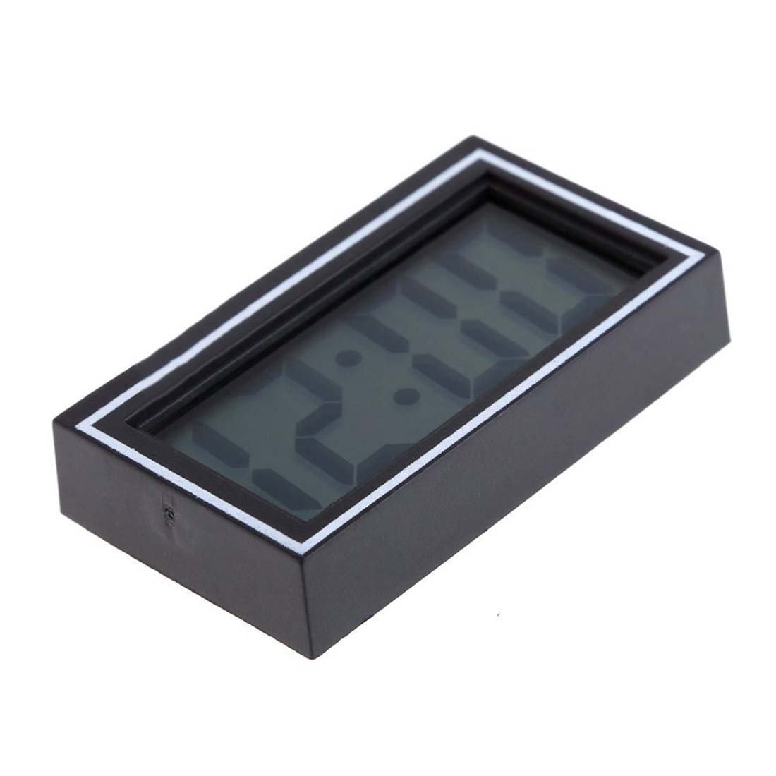 Mini digital kalender lcd auto bil lastbil instrumentbræt dato tid kalender ur sort