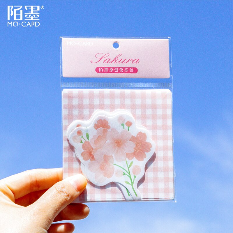 Mo. cartão almofada de memorando de flor suave papel diy mensagem nota bloco de notas 1 pacote varejo