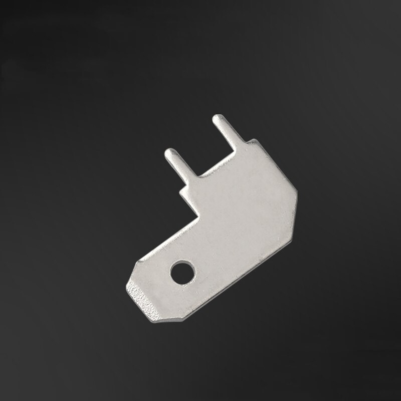100pcs 6.3 Flag-shaped inserts 6.3MM PCB inserts PCB solder inserts L-shaped corner solder thickness 0.8 DJ6116-6.3