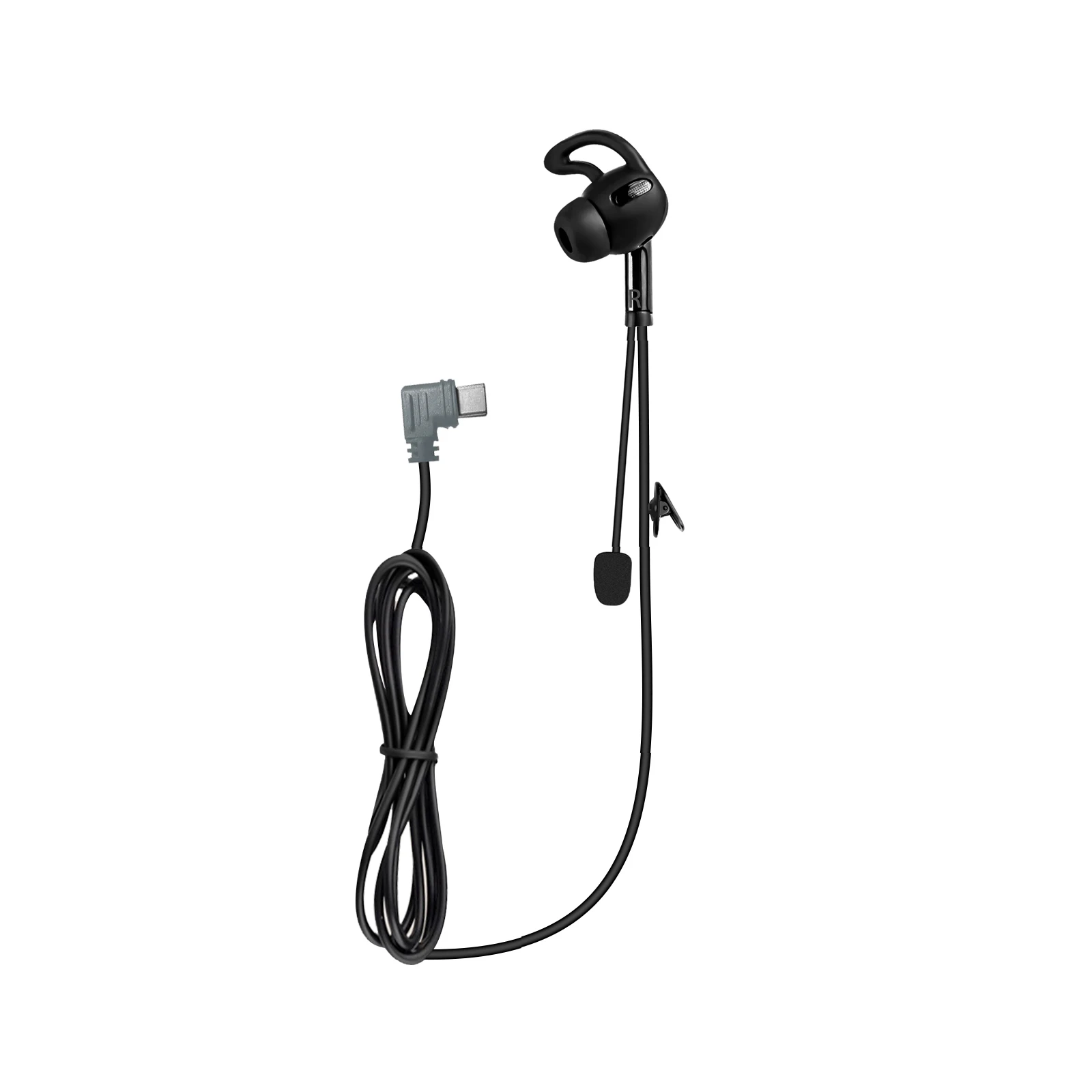 Para EJEAS V6 Pro + casco de motocicleta intercomunicador Bluetooth interfaz tipo C auriculares de árbitro intrauditivos adecuados: RED