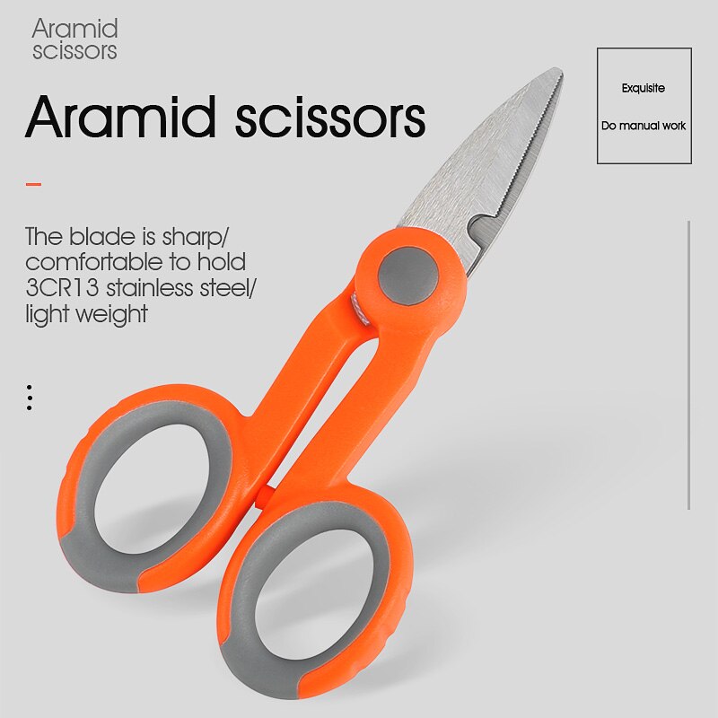 3er- pack glasfaser-werkzeugset, kevlar-schere, doppellochzange, abisolierzange und glasfaser-abisolierzange, -2 or -3