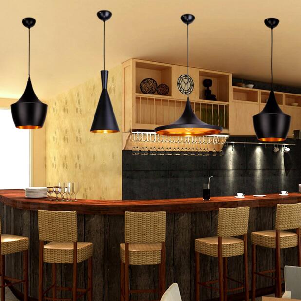 Abc pendellamper (høje, fede og brede) tom musikinstrument hængende pendel lys til restaurant lampe bar
