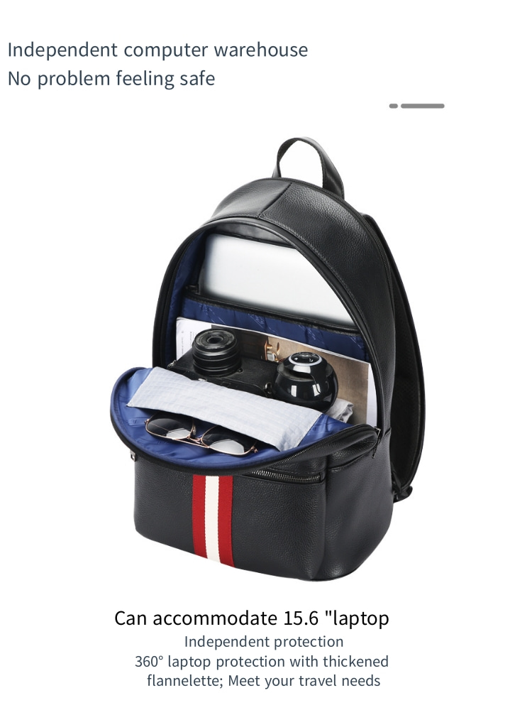BOPAI A backpack; Unisex backpack; Casual backpack; pvc waterproof backpack; Lightweight; 15.6 inch computer bag; Travel Bag