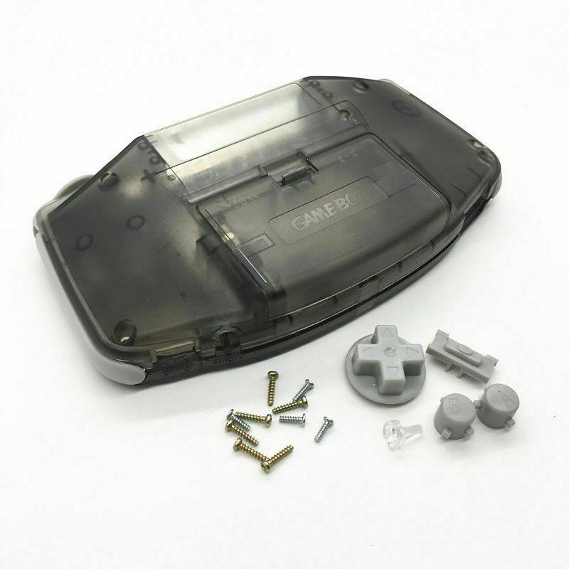 Full Housing Shell Button Parts for Gameboy Advance GBA Repair Clear Transparent Black Replacement Repair Case