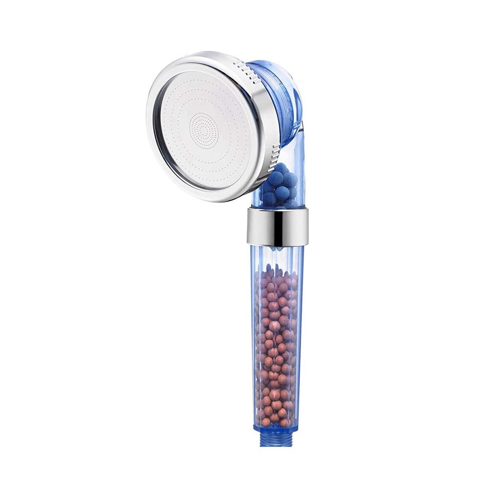 Dusche Kopf ionisch Filter Filterung Hochdruck Wasser sparen 3 Modus Funktion sprühen Handheld Duschköpfe für Trockene Haar & Haut Spa: blau
