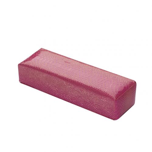 Schlange Haut Tisch Pad Hand Kissen Schwamm Arm Rest Kissen Nail art Weiche Hand Ruht Nagel Matte Pad Salon Maniküre werkzeug: Rose Red Hand Pillow