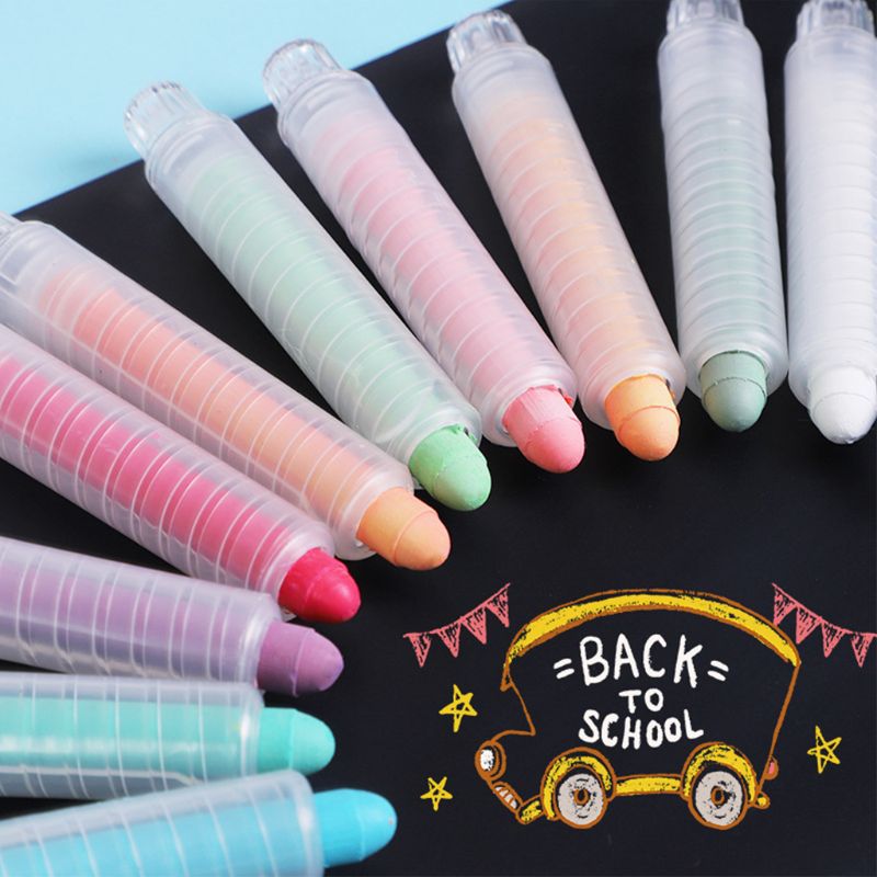 20Pcs Dustless Color Drawing Chalk For School Education Chalks Stationary Office