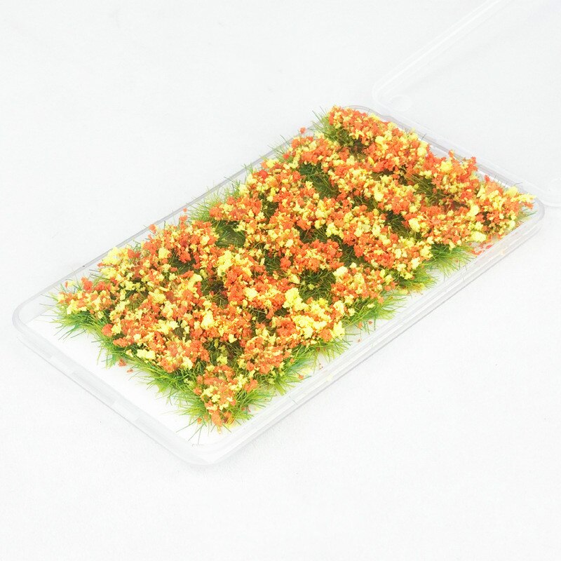 28PCS/BOX 1/35 1/48 1/72 1/87 Scale 10cm Tall Flower Cluster Yard Sence Play: Chrysanthemum