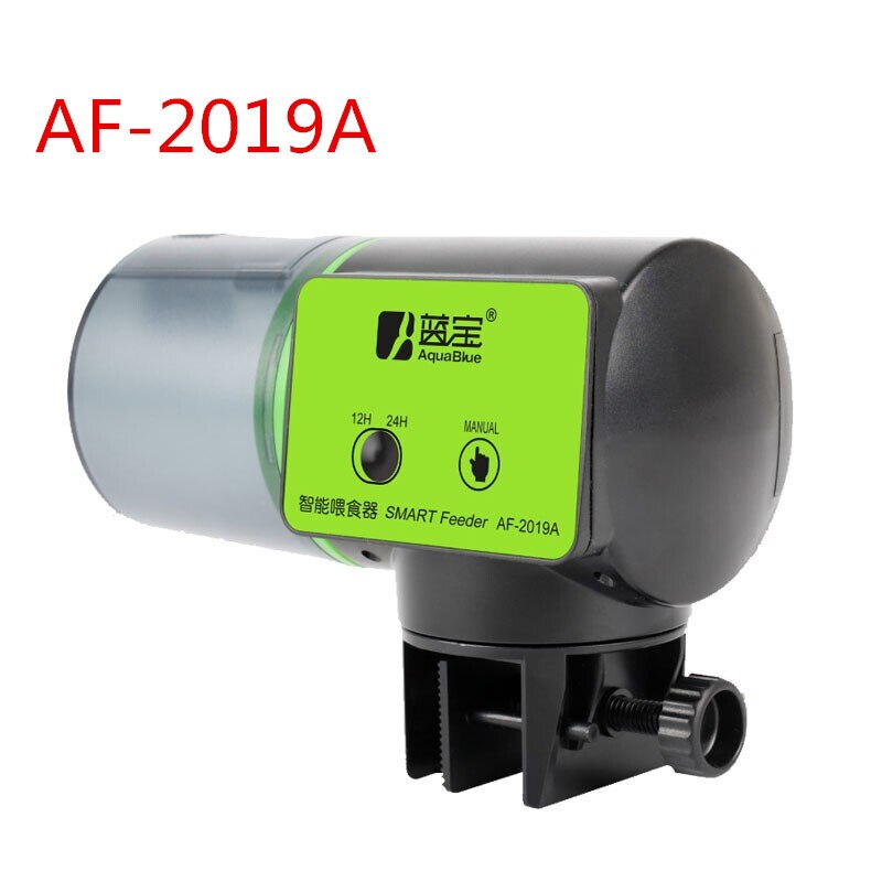 Portable Intelligent Automatic Fish Feeder Large Capacity Aquarium Fish Bowl Electrical Timer Feeder Food Feeding Tool: AF2019A