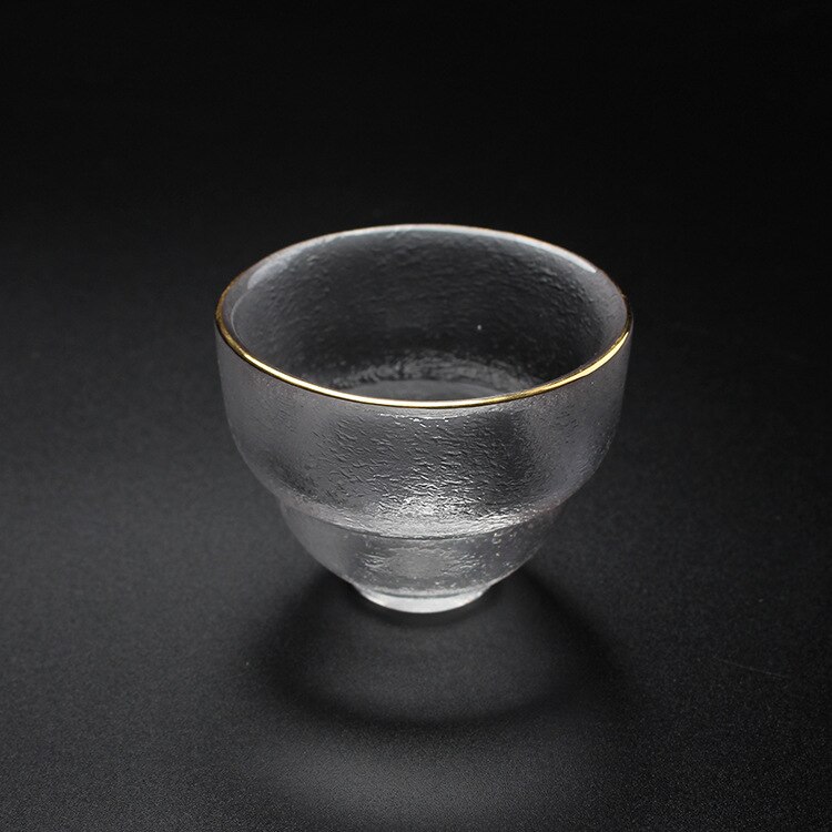 Japanese Glass Fair Mug Early Snow Tureen Fair Mug Complete Set of Tea Set Drawing Gold Hammer Eye Pattern Gaiwan Teacup: Teacup C