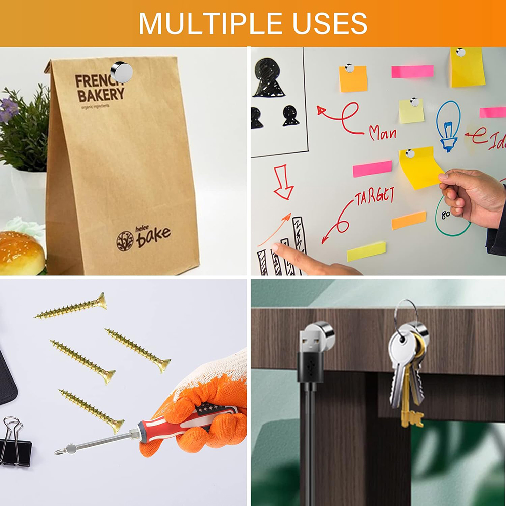 12x5mm Super Strong Round Magnet Powerful Refrigerator Magnets for Fridge, DIY, Building, Scientific, Craft, and Office Magnets