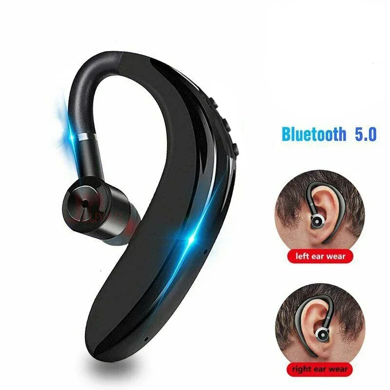 S109 Bezprzewodowe słuchawki Bluetooth 5.0 Uniwersalne słuchawki sportowe Biznesowy zestaw słuchawkowy z jednym uchem Słuchawki głośnomówiące z mikrofonem: Czerwony