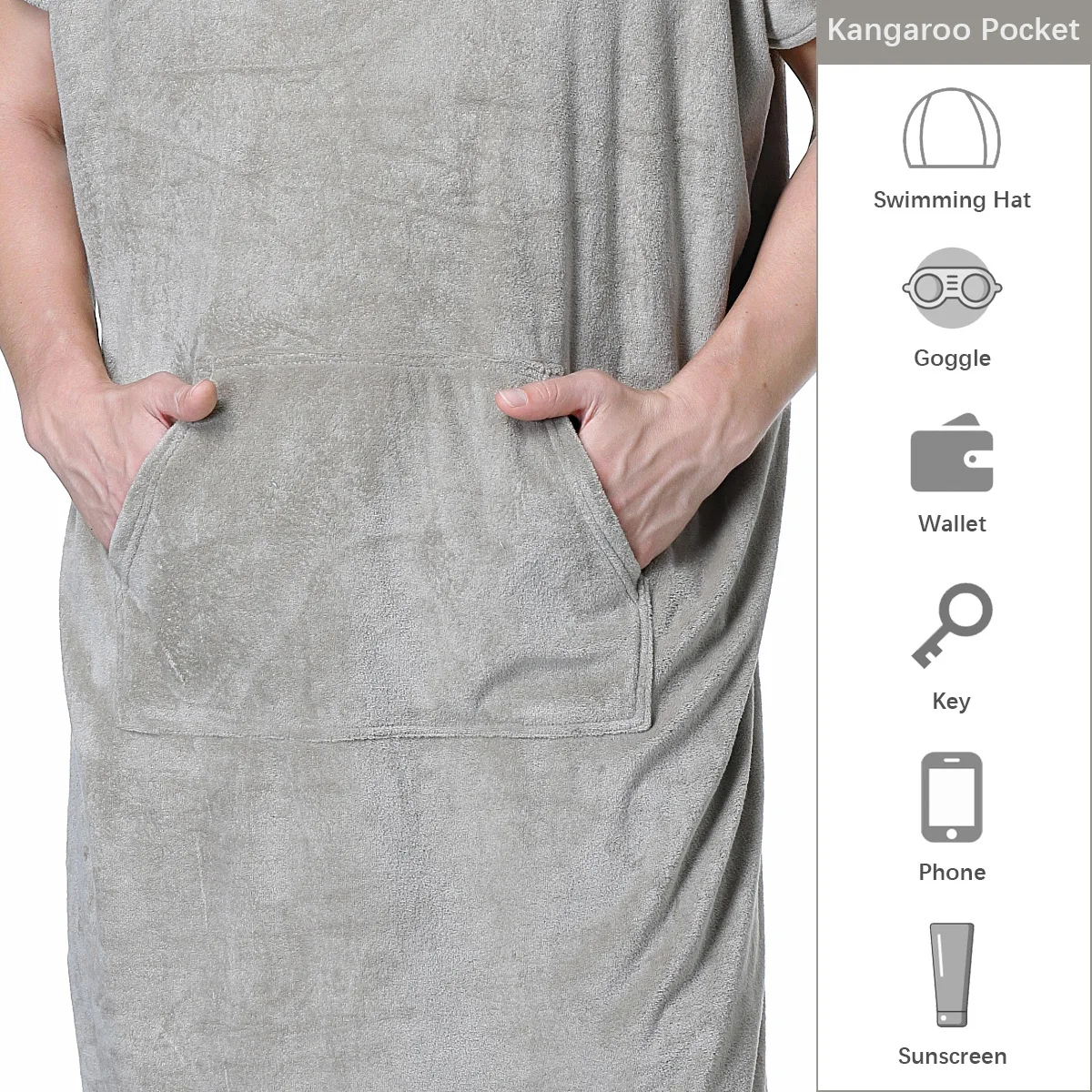 Albornoz cambiante para natación, capa de secado rápido, surf, buceo, Toalla de baño con capucha, capa de playa, a prueba de viento y cálida