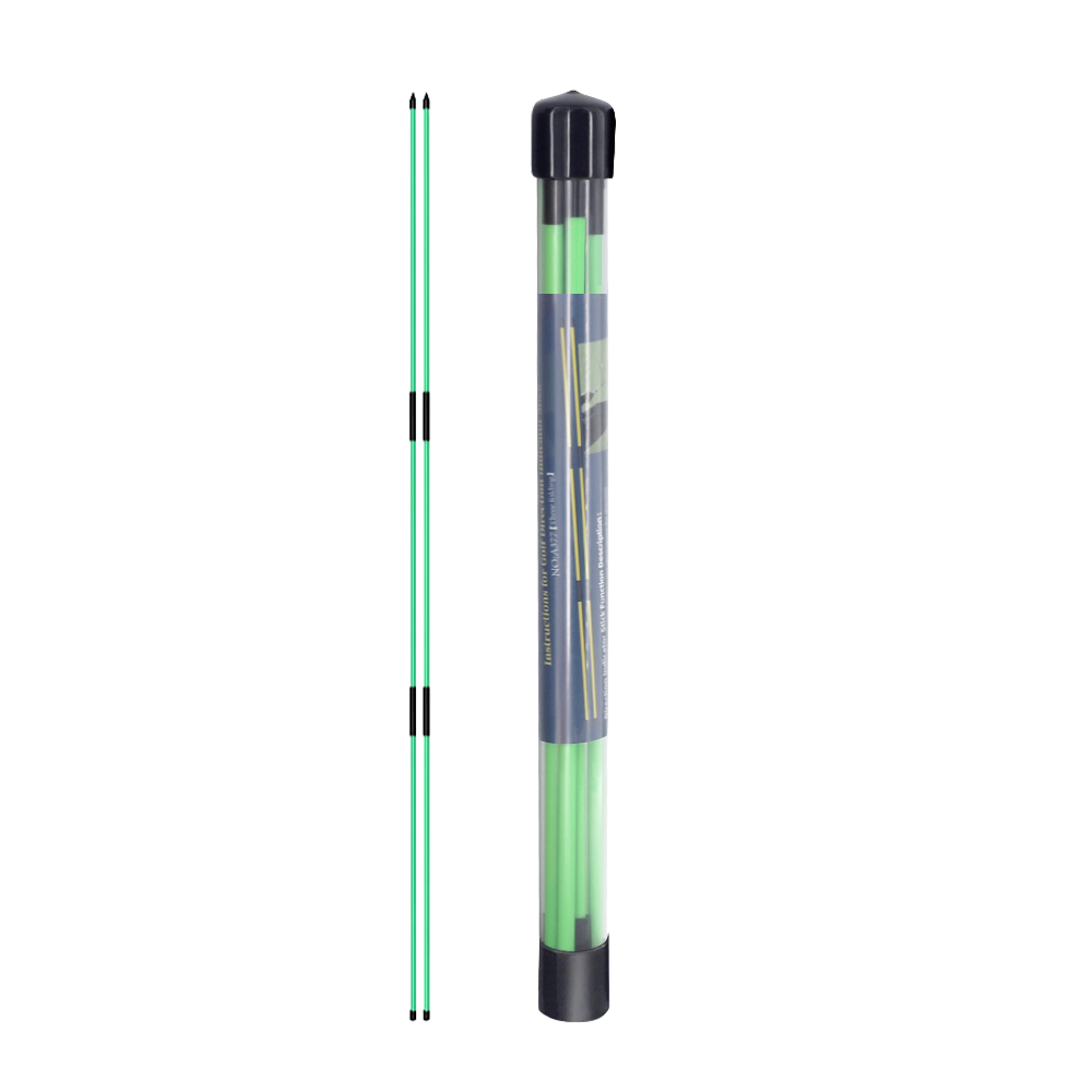 Golf Swing Training Tools Golf Alignment Sticks 2 Sets 48inch Alignment Practice Rods Collapsible 5 Colors Golf Alignment Sticks: green