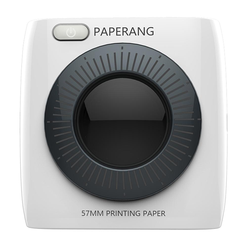 PAPERANG Portable Thermal Printer Photo Picture HD Thermal Label Printer for iOS Android Wireless Connection Bluetooth Printer: P2-White