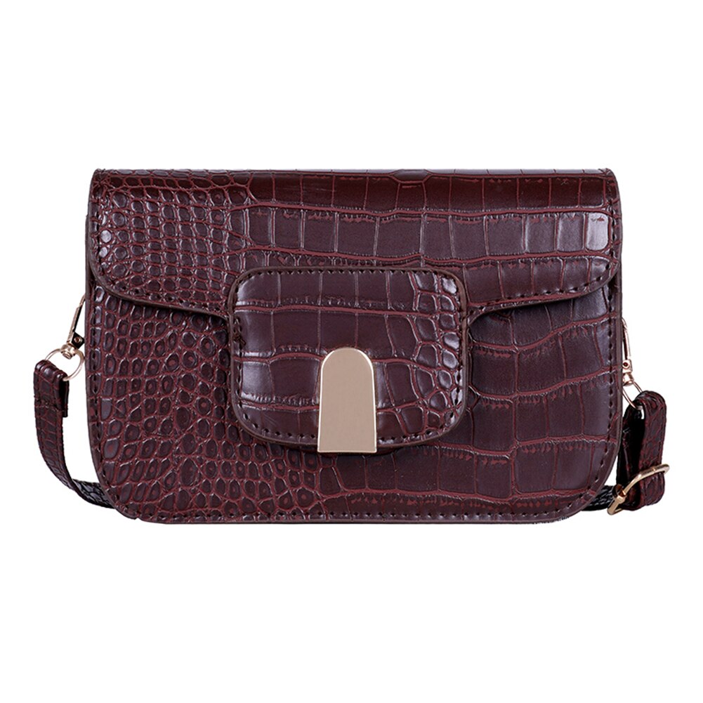 Retro dames messenger portemonnee pu steen leer kleine stevige flip dames schouder reis handtassen kleine crossbody portemonnee: Bordeauxrood