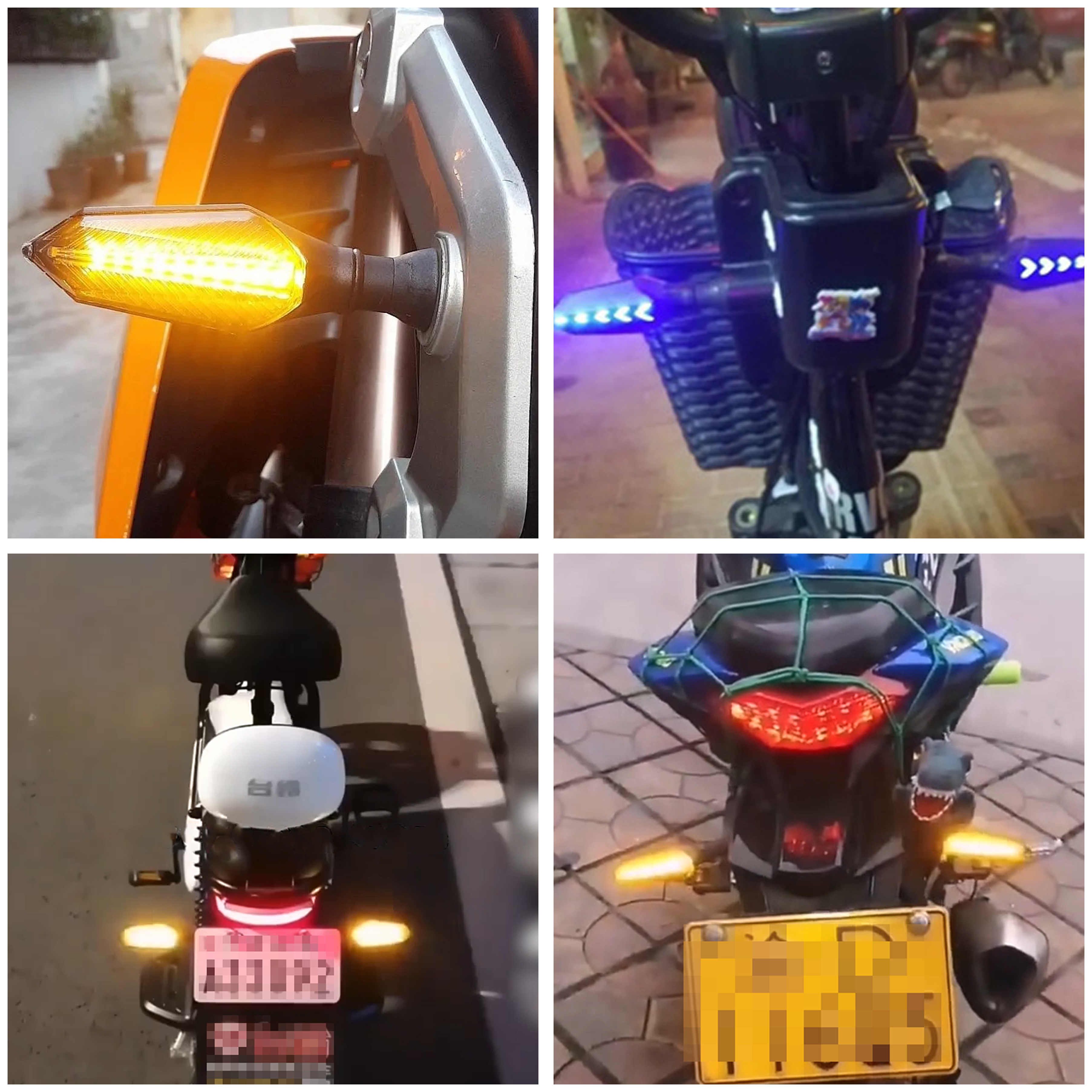Elektrisk elcykel blinklys 12v 32v 48v 52v 60v blinklys strobe led-lys cykel motorcykel moto motorcykeltilbehør