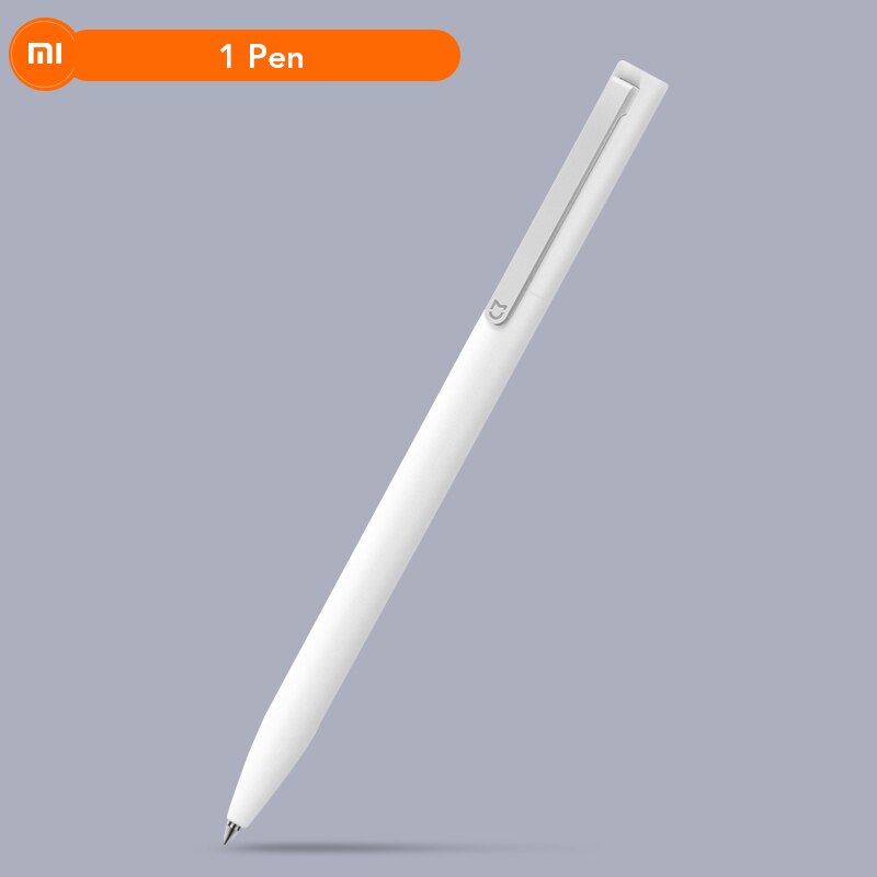 Xiaomi Pen Mijia Pen Sign Pen MI Pen 0.5mm Signing Pen PREMEC Smooth Switzerland Refill MiKuni Japan Ink (Black/Blue) Best: 1 Pen