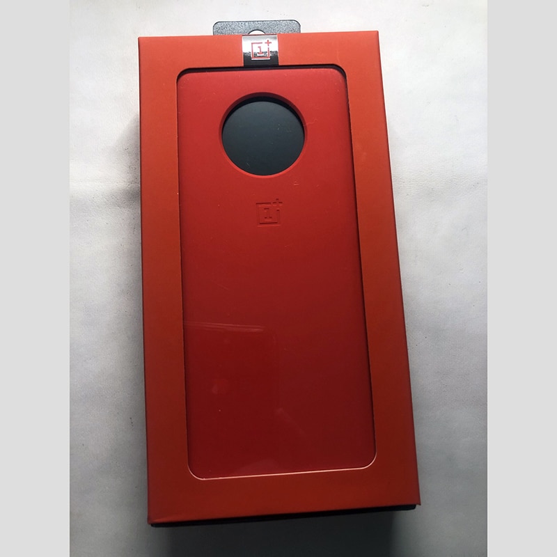 Funda Original Oneplus 7T 100% de Oneplus funda protectora oficial de Nylon funda de piedra arenisca OnePlus 7T funda de parachoques Karbon