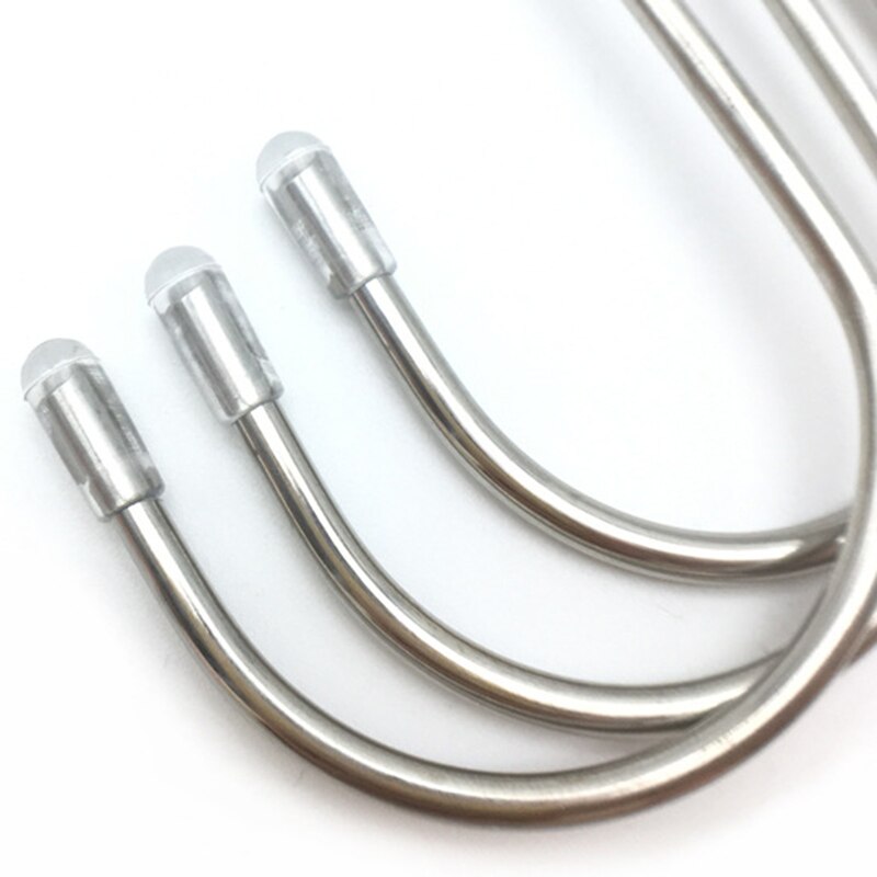 5PCS Stainless Steel S-shaped Hooks General Purpose Hook Durable And Firm Fixed Bracket Hanging Storage Tool