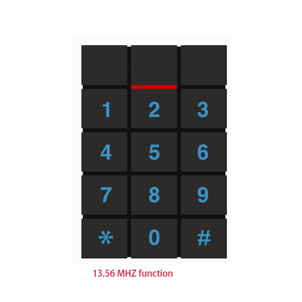 Standalone Access Controller RFID Access Control Keypad digital panel Card Reader support 125KHZ RFID 13.56MHZ Door Lock System: T11 13.56MHZ IC