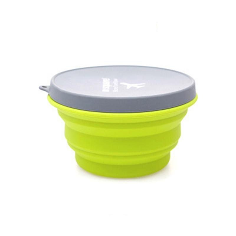 Food Grade Silicone Draagbare Vouwen Kom Telescopische Vouwen Slakom Keuken Voedsel Kom Bento Box Servies Volwassen Kom: 01  90ML