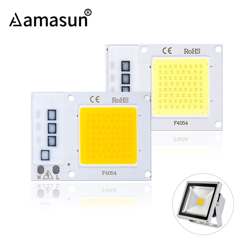 COB puce LED 220V 110V 30W 20W 10W LED perle COB puce Smart IC pas de scintillement LED projecteur pas besoin de pilote bricolage projecteur