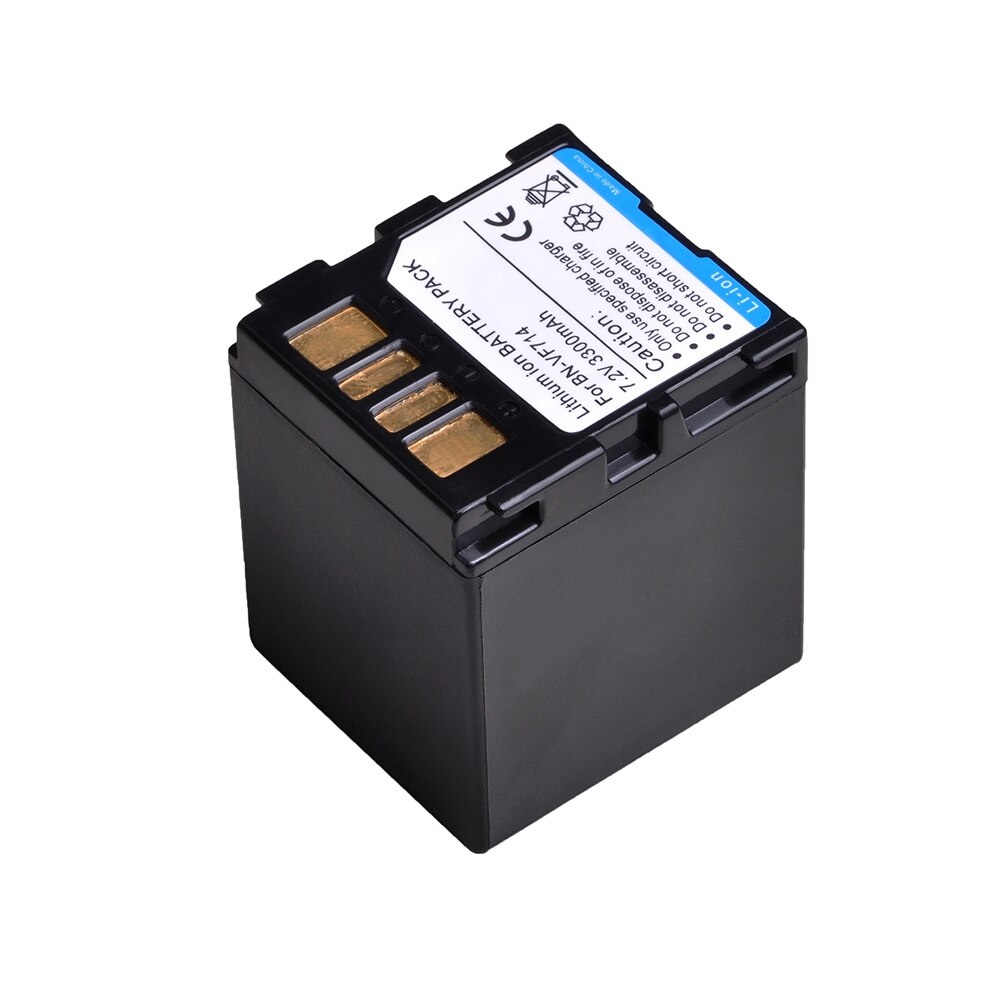 2x 3300 mah bn -vf714 batteri + led usb laddare för jvc bn -vf707,  bn -vf707u bnvf 707,vf707 bn-vf714 bn-vf733 gr-d240 batterier