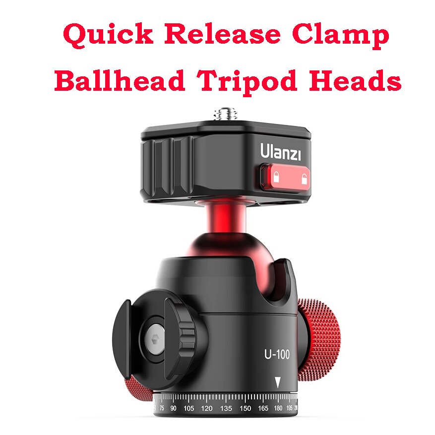 Ulanzi U-100 Quick Release Clamp Balhoofd Statiefkoppen Dslr Gimbal Quick Switch Balhoofd Verlengen Koude Schoen Voor Monitor Led Licht