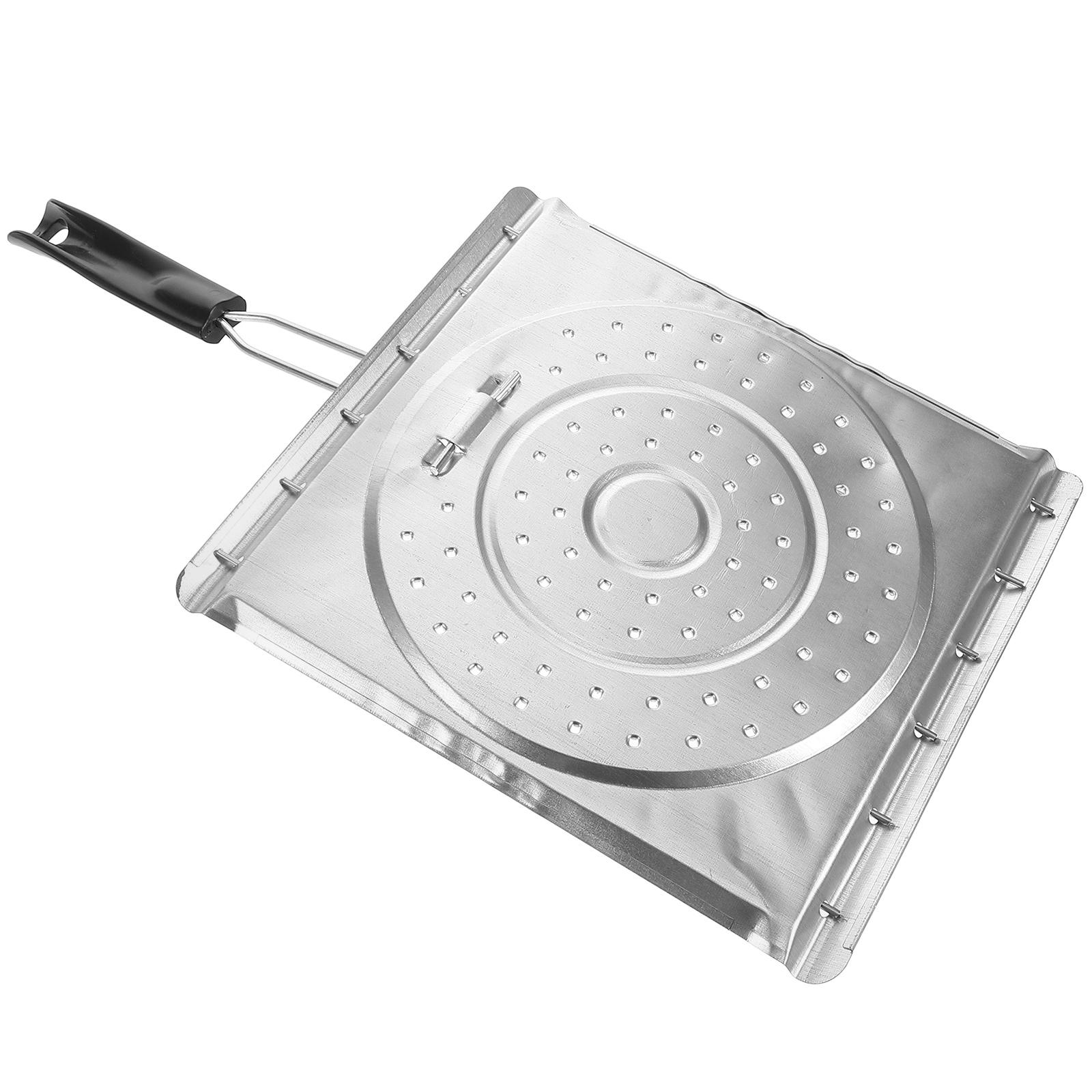 Grille-pain de camping pour poêle à gaz, plateau de friteuse à Air en acier inoxydable, four Arepa Toster, accessoires de gril de barbecue