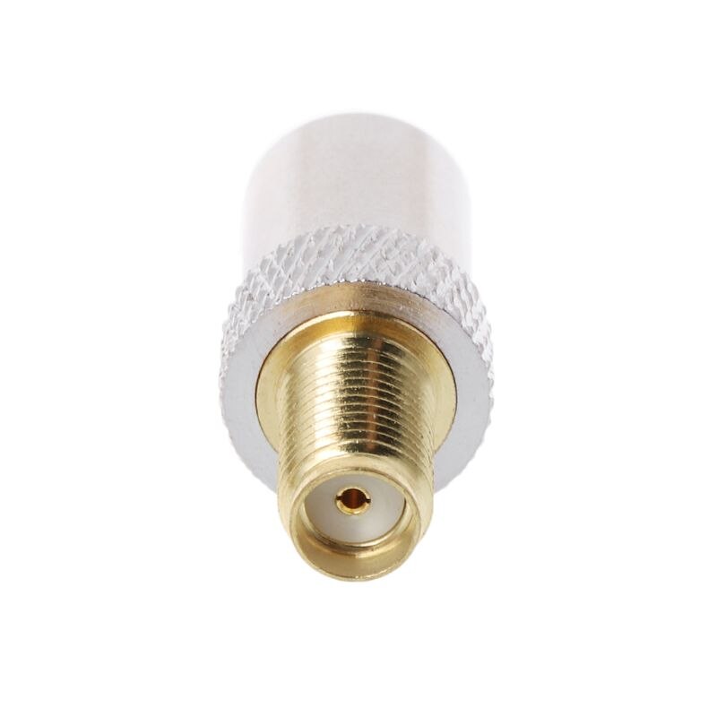 SMA Female Jack To TV IEC Male Plug Coaxial Adapter RF Connector Nickel Plated 103E